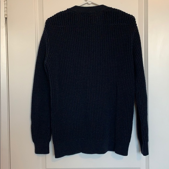 Tommy Hilfiger Navy Blue Grandpa Cardigan - Picture 2 of 4